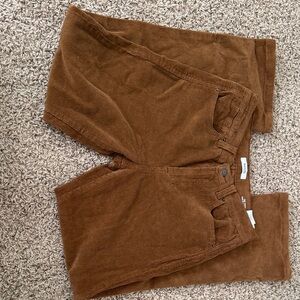 womens Corduroy Pants in Brown